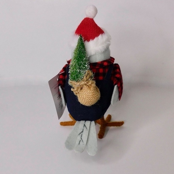NWT!! Target Spritz CLEF Bird Winter Wonderland Santa Hat Plaid Wondershop 2021 - Picture 6 of 11